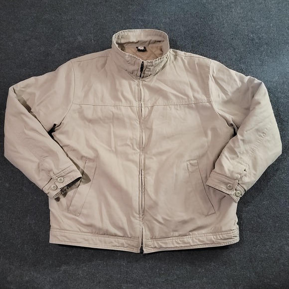 Rothco Jacket Mens XL Khaki Bomber Canvas Utility Field‎ Coat Quilted Liner - Picture 2 of 7